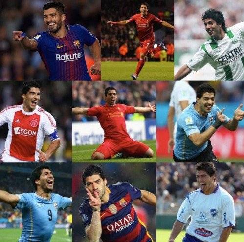 Luis Suárez celebra 400 goles