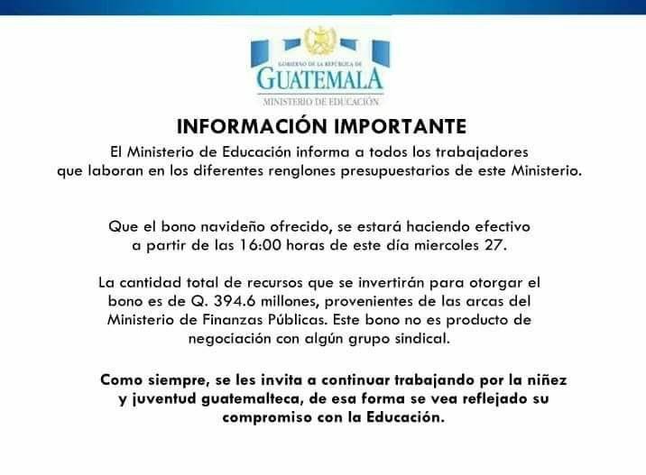 Aviso de Educación