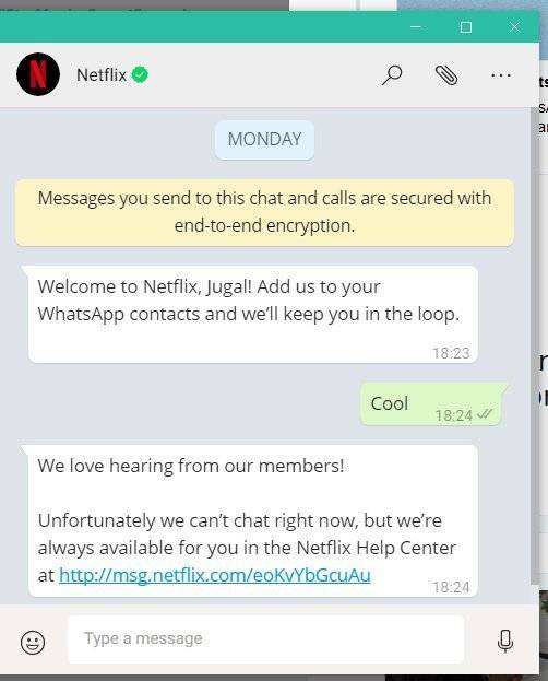 WhatsappNetflix
