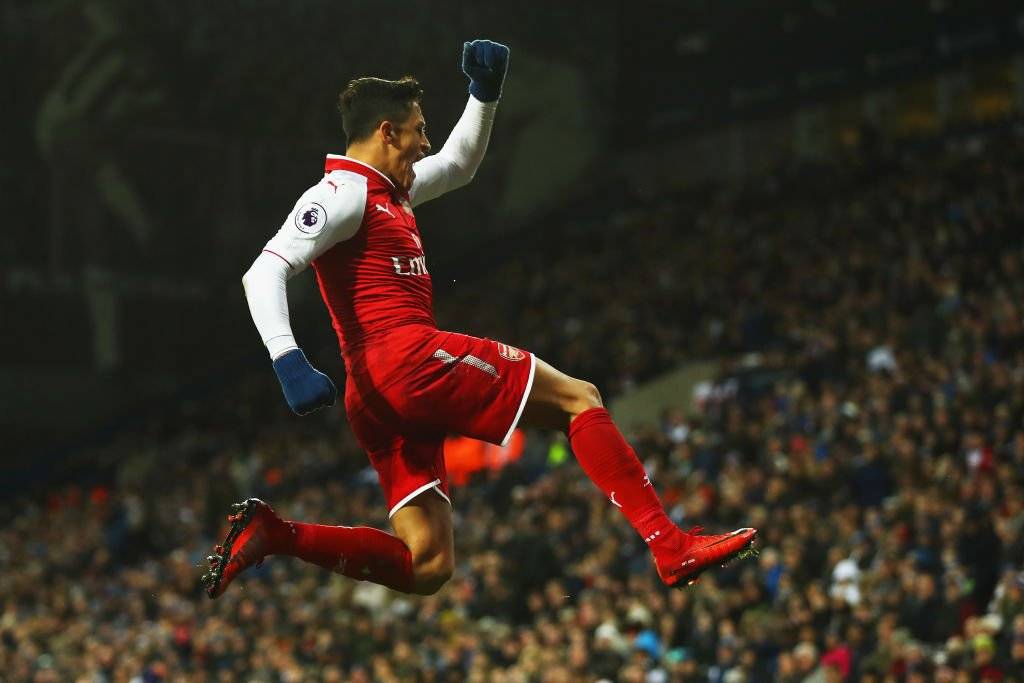 El festejo de Alexis Sánchez duró poco y nada / imagen: Getty Images