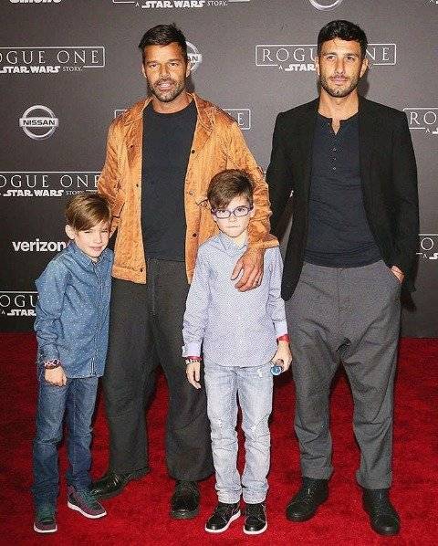 ricky martin y su familia