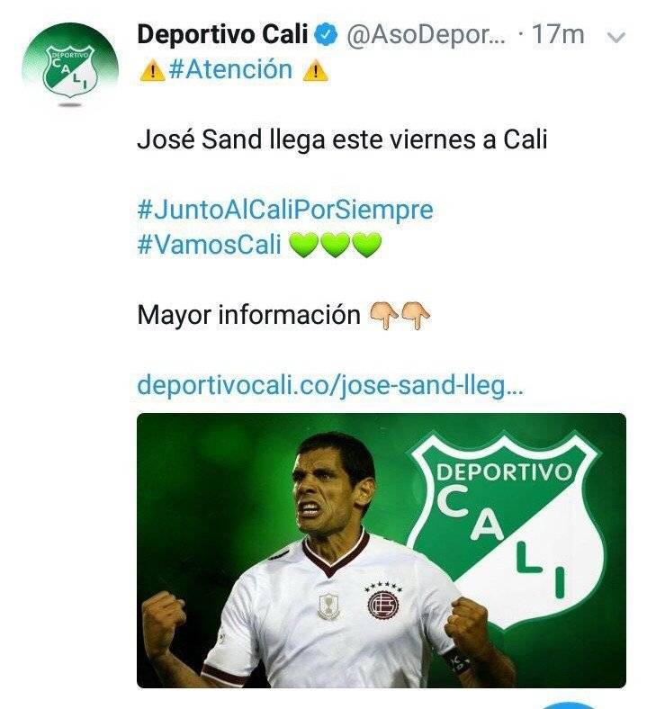 José Sand al Cali
