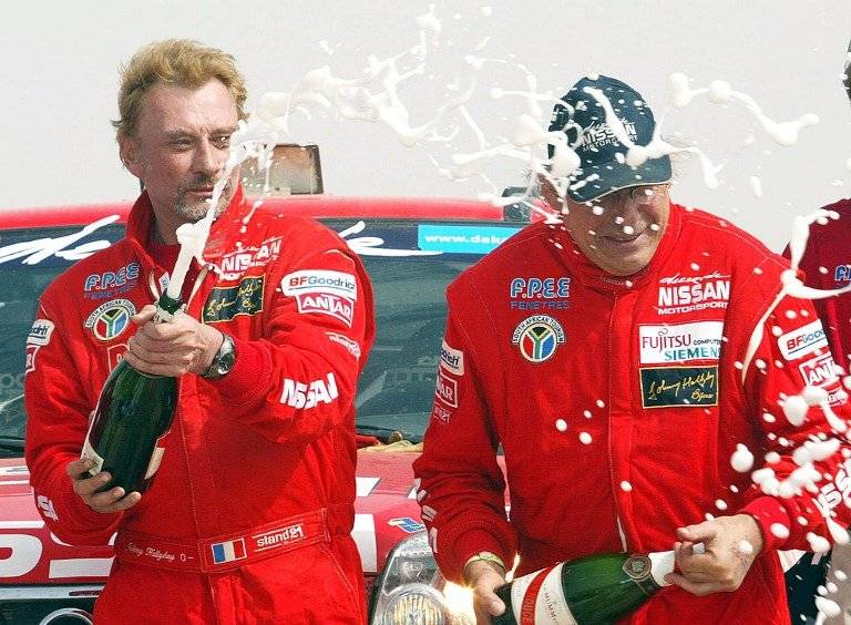Johnny Halladay en el Rally Dakar