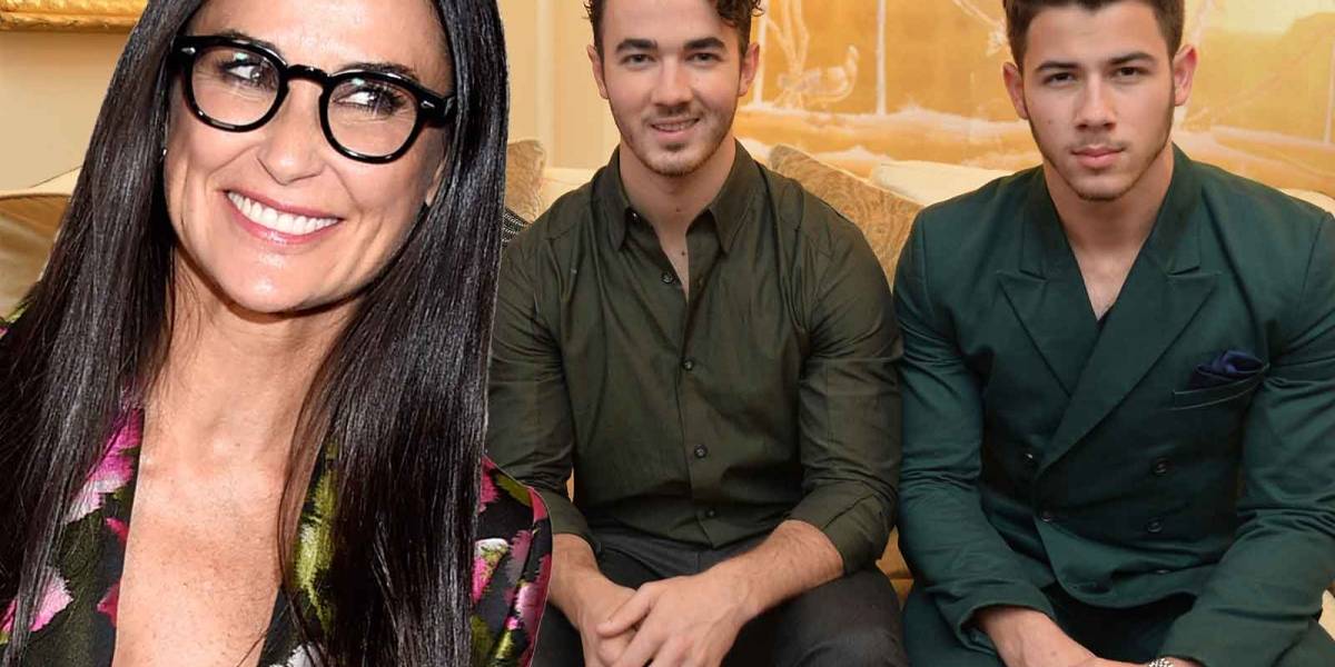 ¿Demi Moore y un ex Jonas Brothers juntos?