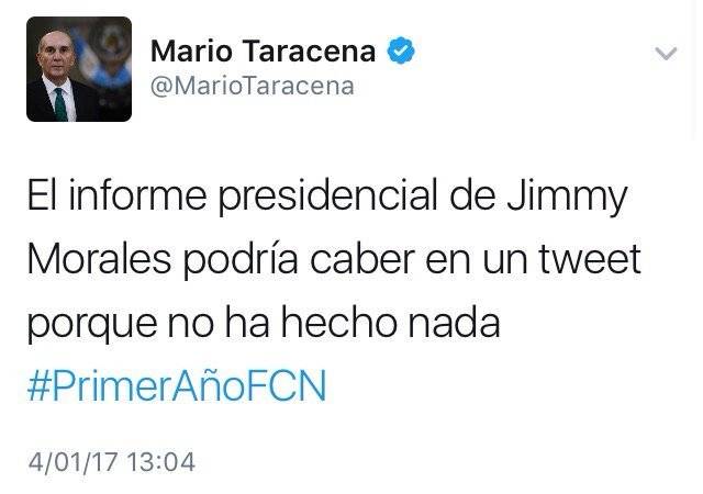 Tuit informe de gobierno