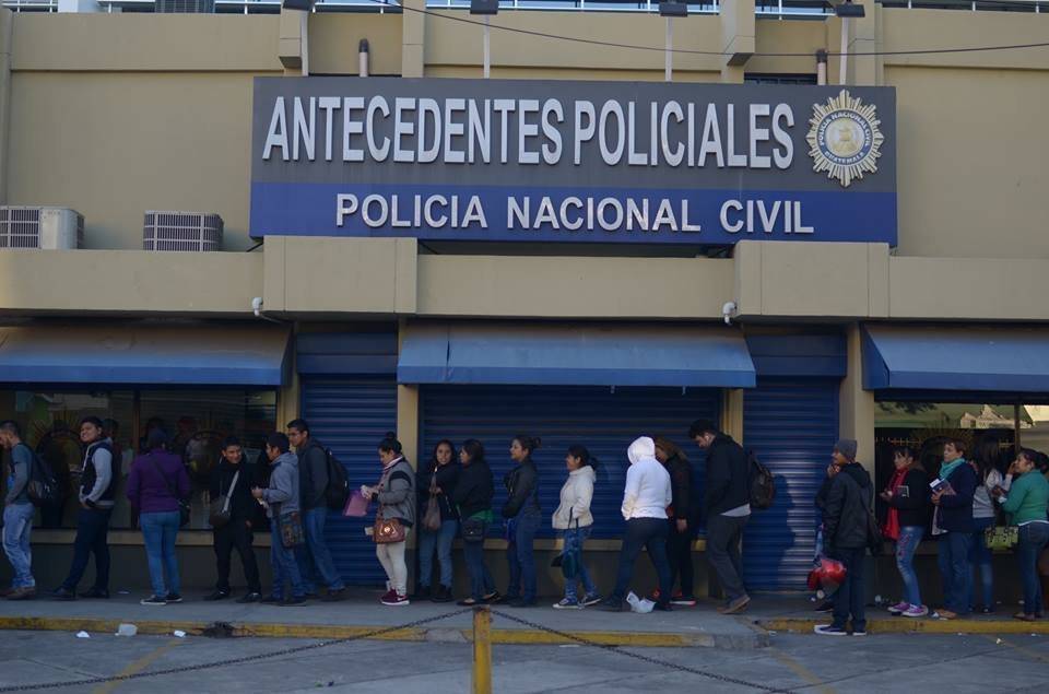 trámite de antecedentes penales y policiacos