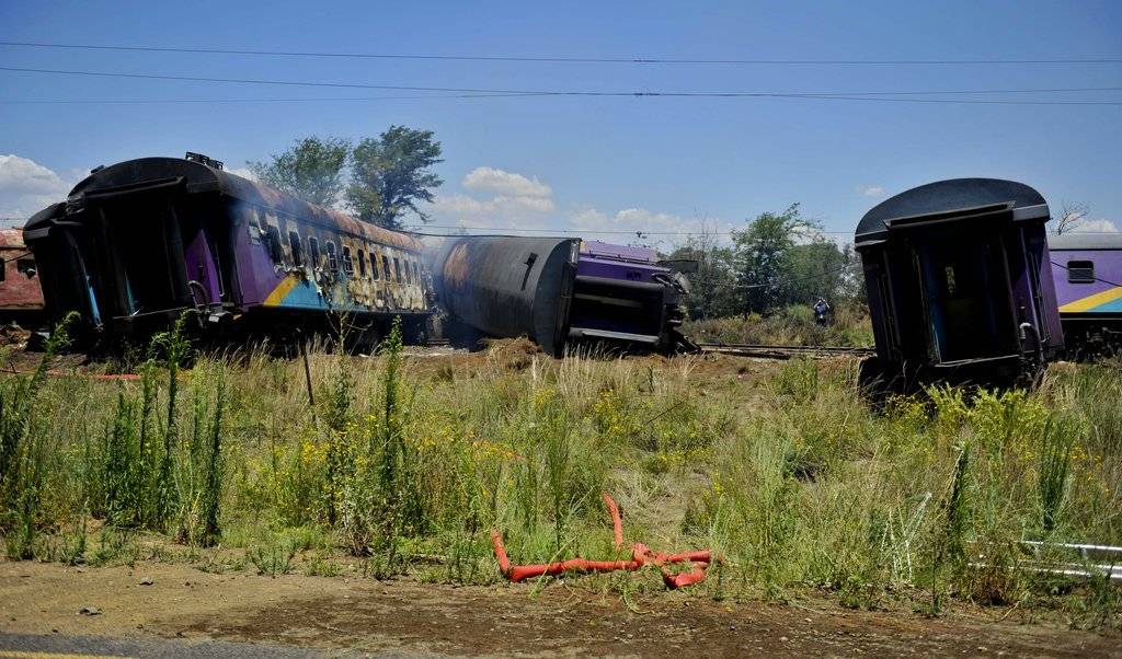Choque de trenes en Sudáfrica