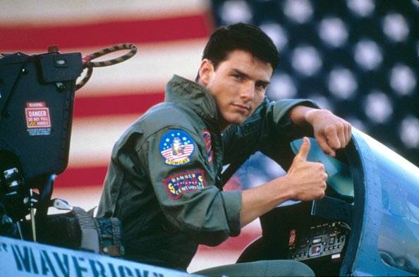 Tom Cruise en "Top Gun", producida por Jerry Bruckheimer