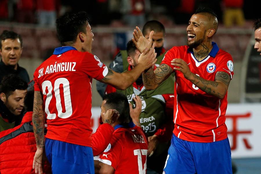 Charles Aránguiz y Arturo Vidal
