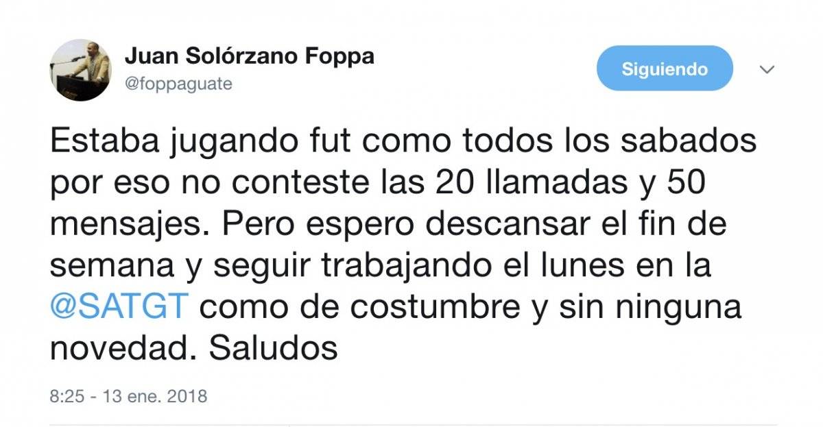 Mensaje Solórzano Foppa
