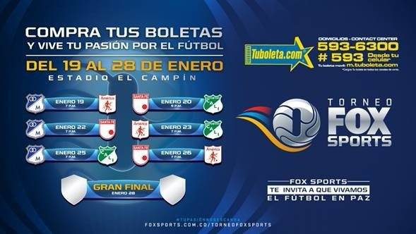 calendario torneo fox sports
