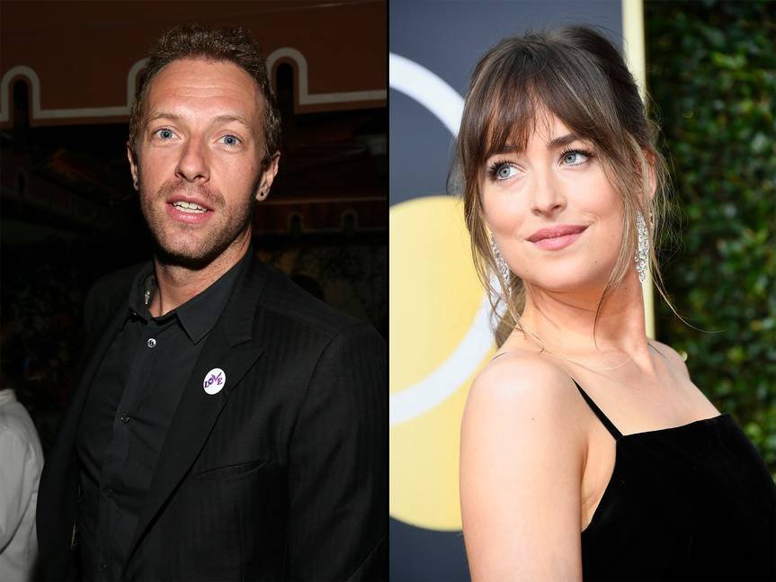 Dakota Johnson y Chris Martin