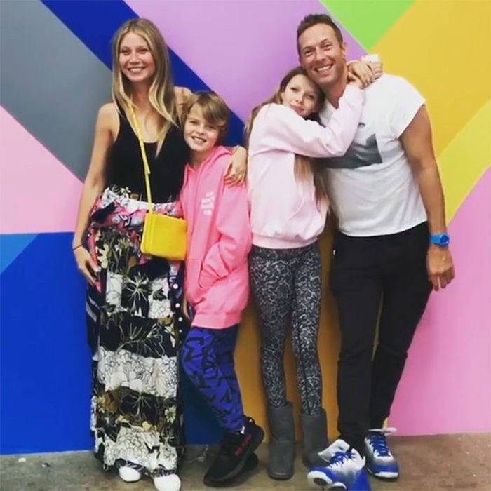 Chris Martin, Gwyneth Paltrow y sus hijos