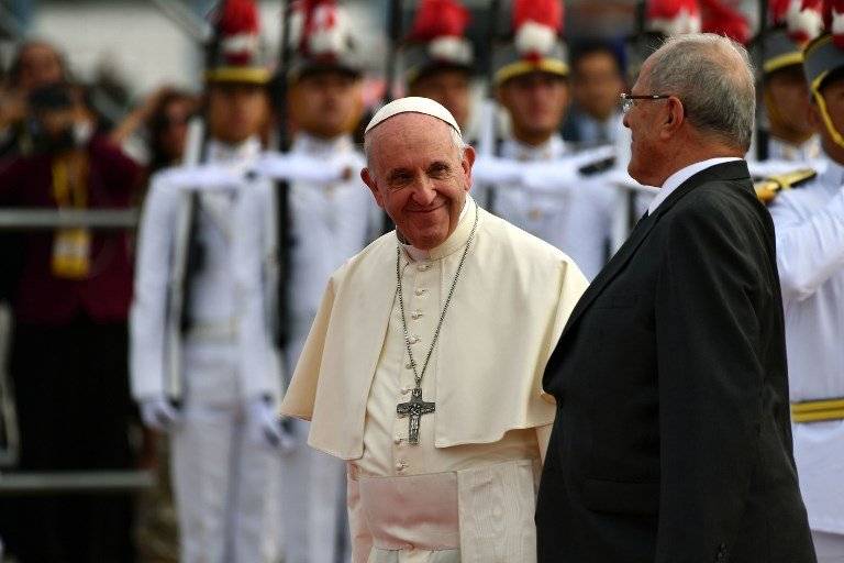 Papa Francisco y Pedro Pablo Kuczynski