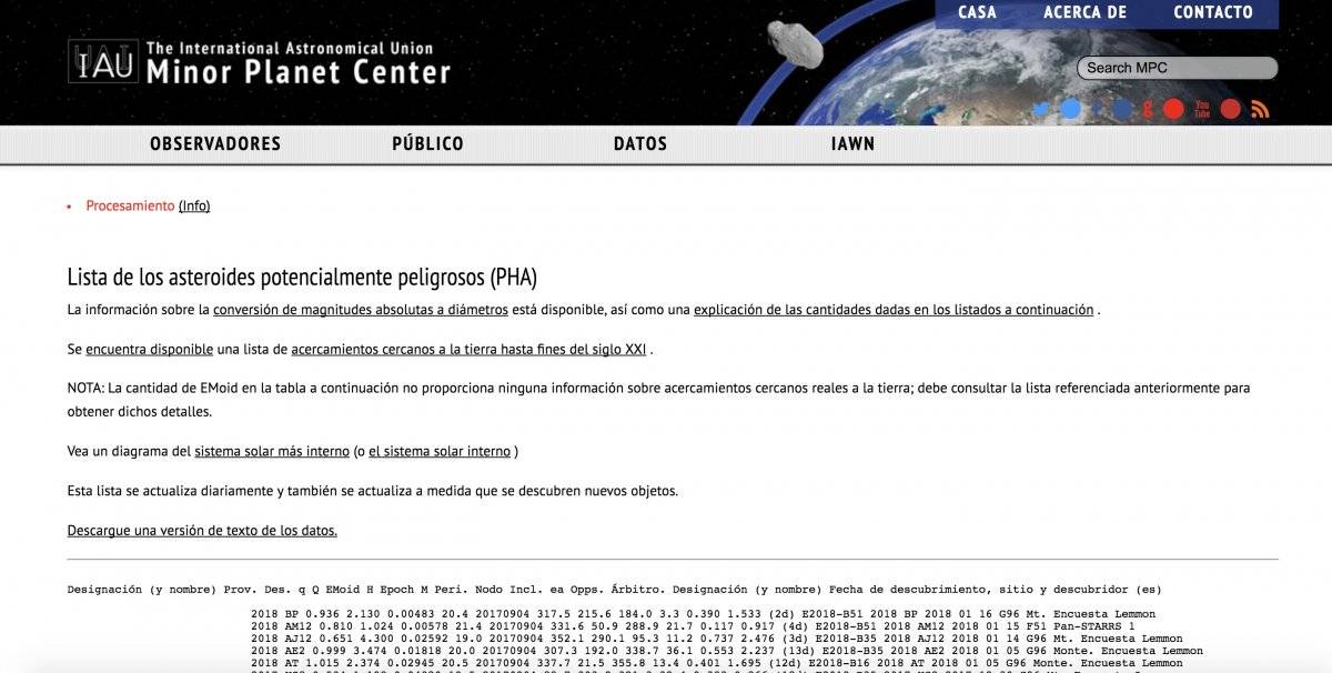 asteroide