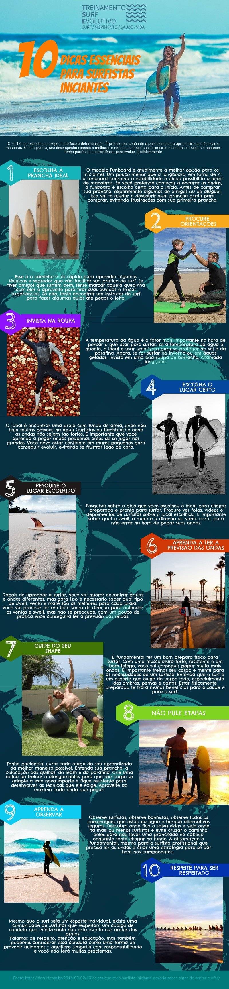 10 dicas para o surfe