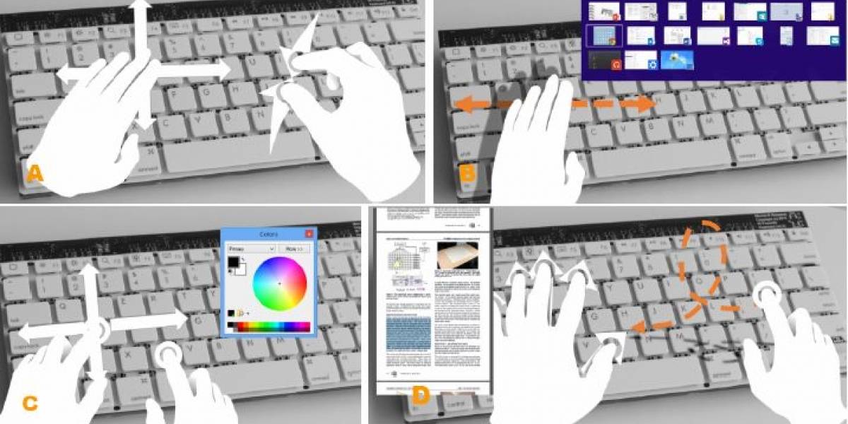 Microsoft crea prototipo de teclado con sensor de movimiento