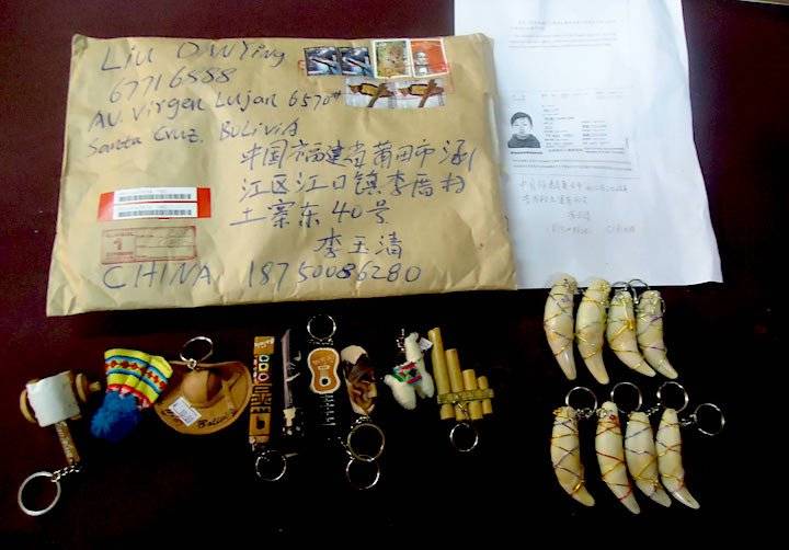 Los remitentes de los envíos a China, en su mayoría, son ciudadanos asiáticos que radican en Bolivia