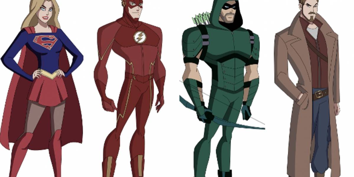 Recrean en versión animada a los personajes del Arrowverso