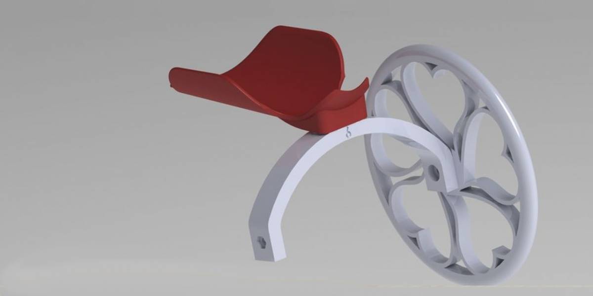 La perrita Bubbles presume sus nuevas ruedas impresas en 3D