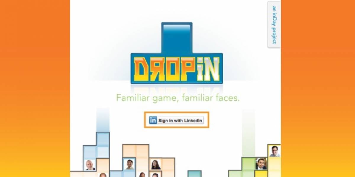 Juega tetris con tus contactos de LinkedIn en "DropIn"