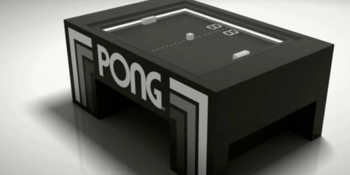 Alguien construyó una mesa de Pong de verdad