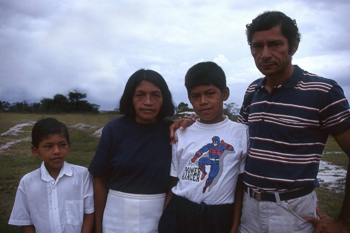 Ciro Galindo y familia