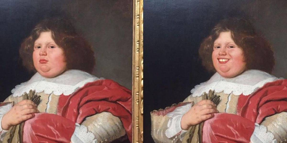 Este es el mejor uso que se le puede dar a FaceApp: Sonrisas en obras de arte