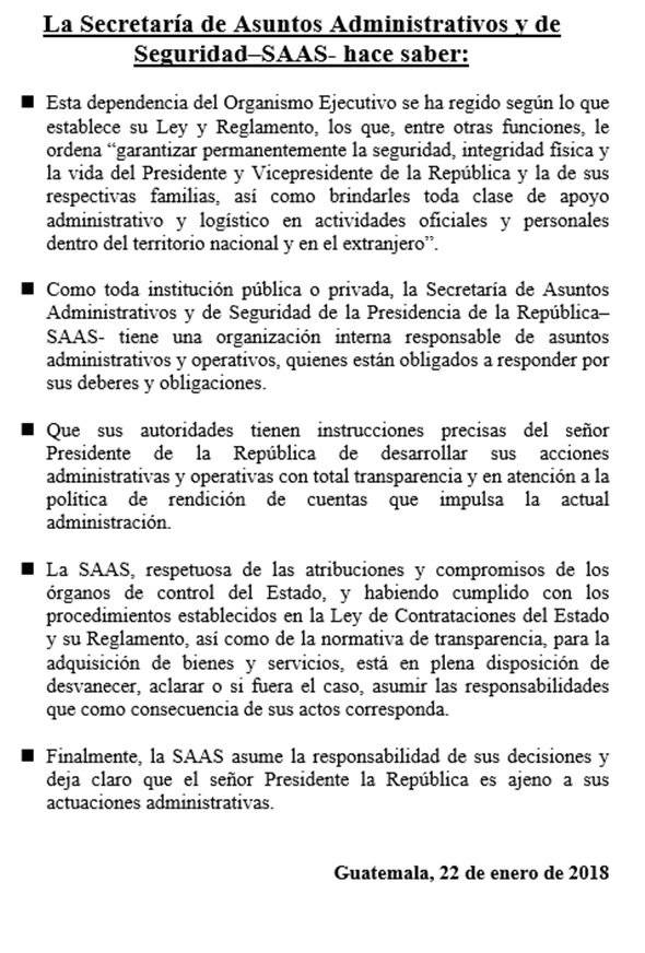 Comunicado SAAS
