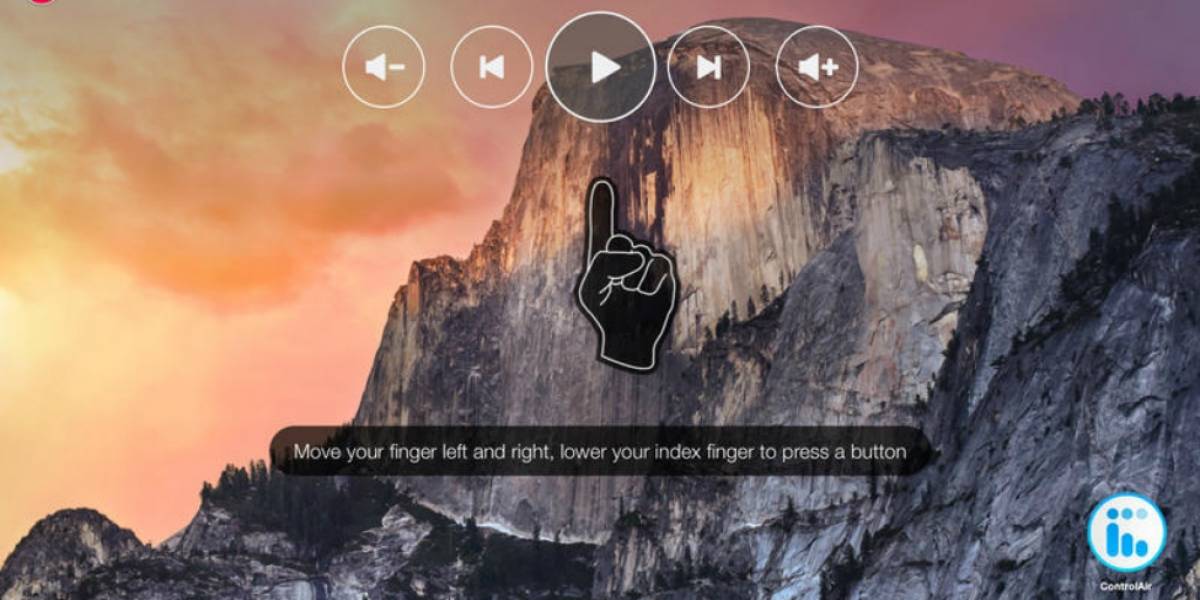 ControlAir para Mac OS permite manipular aplicaciones multimedia mediante la webcam