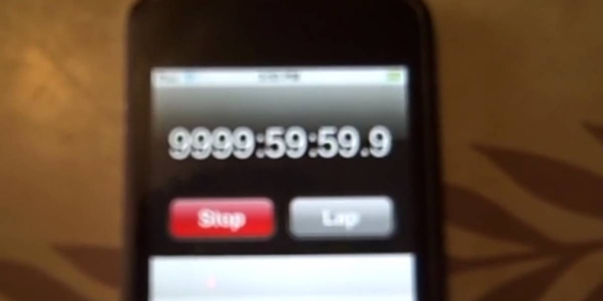 Esto sucede cuando el cronómetro del iPod rebasa las 9.999 horas