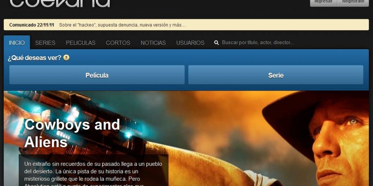 El creador de Cuevana aclaró la situación del portal en un comunicado: "No hubo denuncia penal"