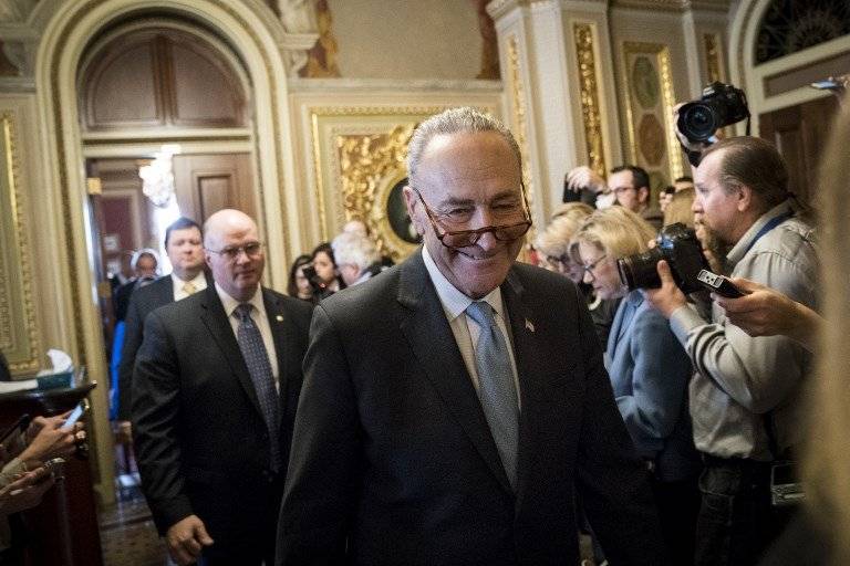 Chuck Schumer, líder de la minoría demócrata del Senado