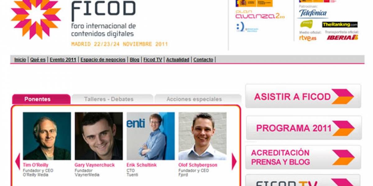 España: Los emprendedores serán los protagonistas del FICOD 2011