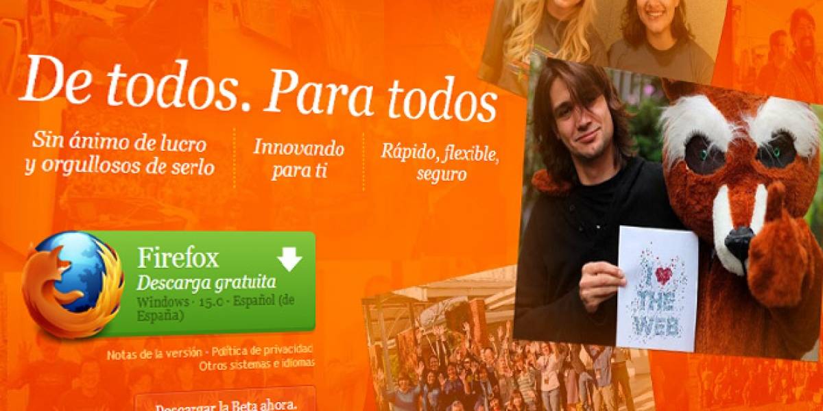 Firefox 15 llega con menos consumo de memoria y actualizaciones automáticas