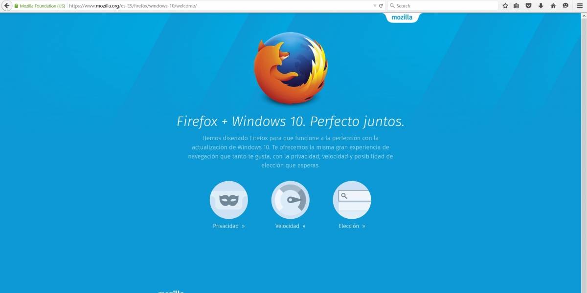 Firefox se actualiza con nueva imagen en Windows 10