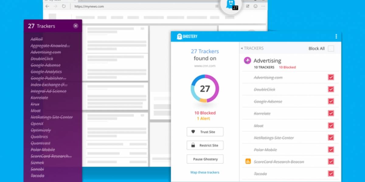 Ghostery promete acelerar la navegación en Microsoft Edge