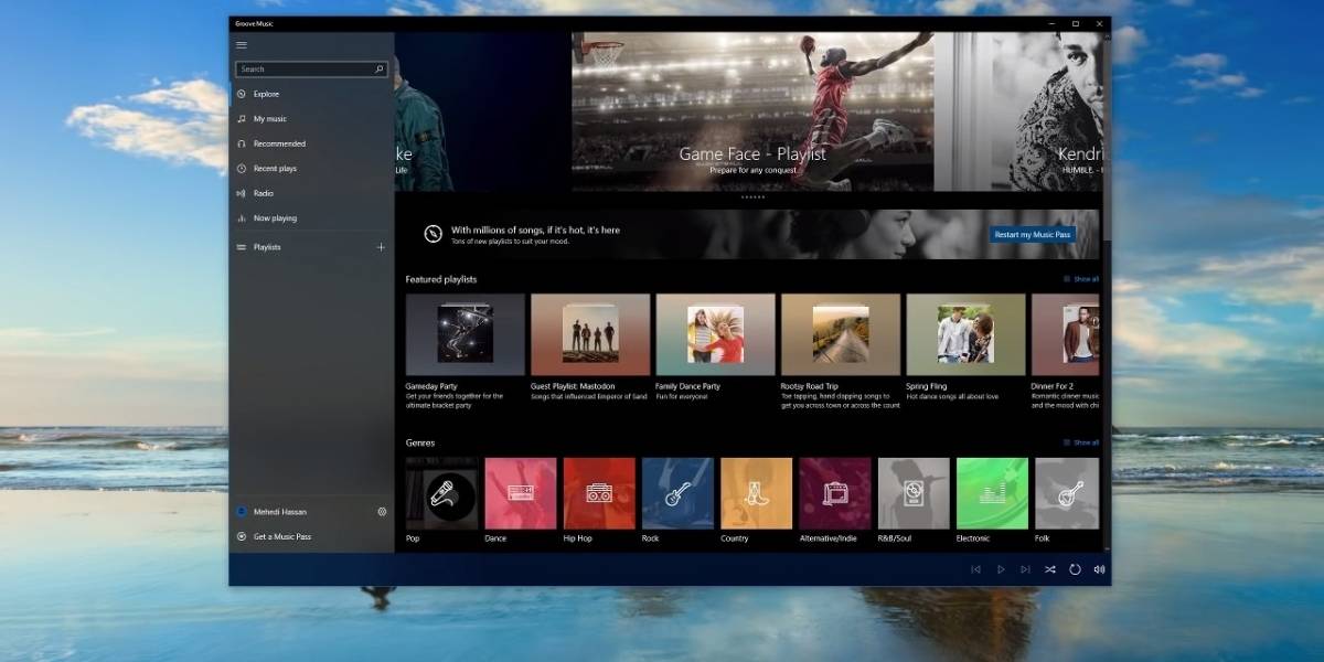 Project NEON llega a Windows 10 a través de Groove Music