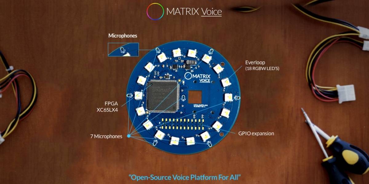 El Matrix Voice transforma la Raspberry Pi en un Amazon Echo