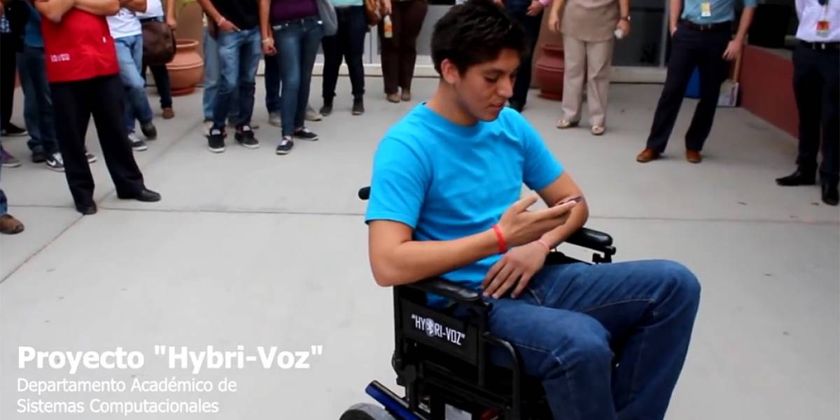Hybri-Voz, una silla de ruedas que se controla por voz y movimientos de cabeza