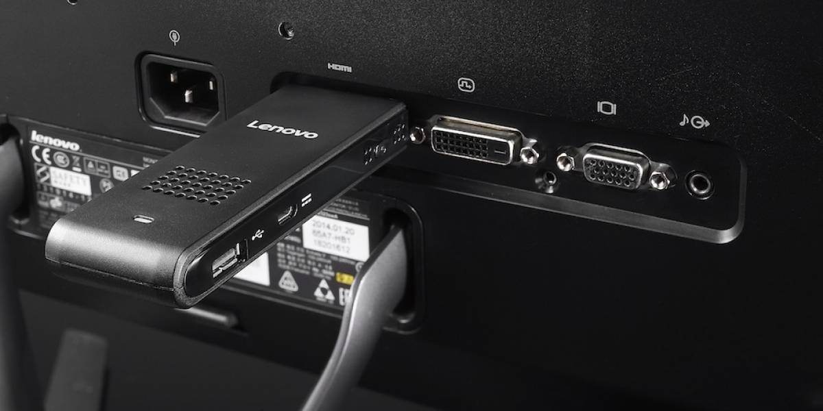 Lenovo anuncia PC del tamaño de un pendrive que se conecta directo al HDMI
