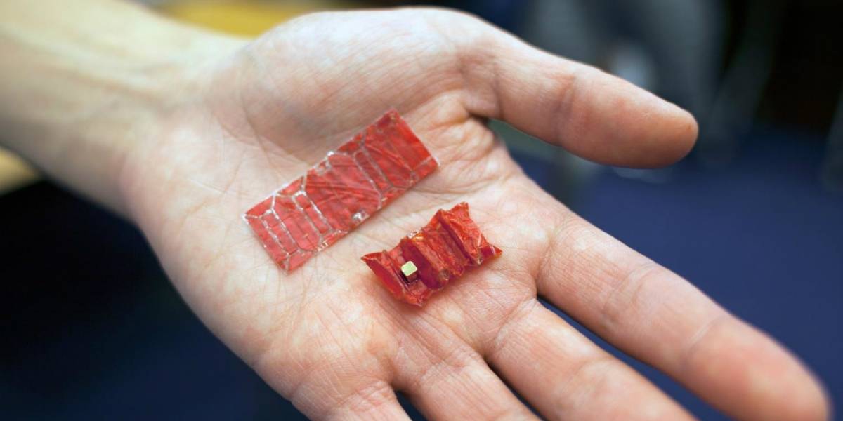 Este diminuto robot origami puede ser ingerido para curar heridas en el estómago
