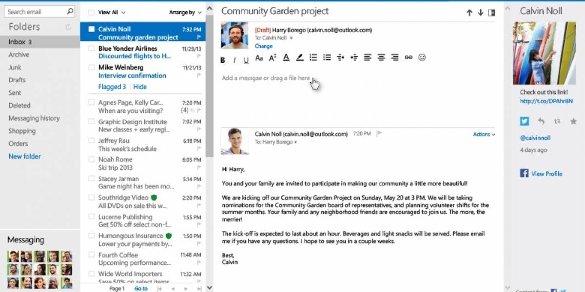 Outlook.com añade nuevas herramientas para gestionar los correos electrónicos