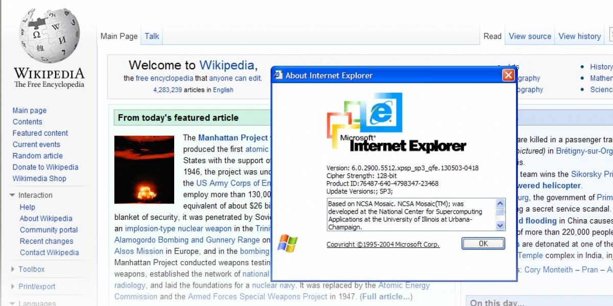 Muere Internet Explorer 6, muere