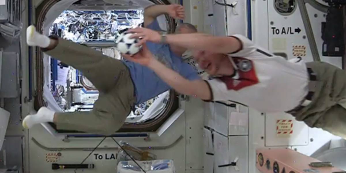 Así viven la Copa del Mundo en la Estación Espacial Internacional