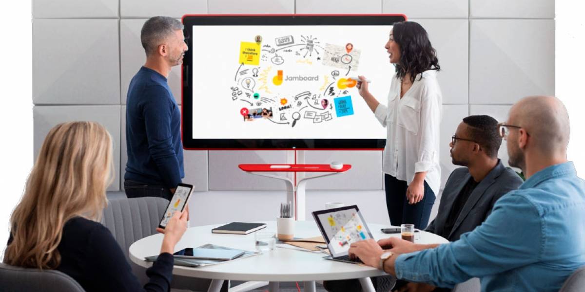 Google presenta Jamboard, su pizarra táctil para equipos de trabajo