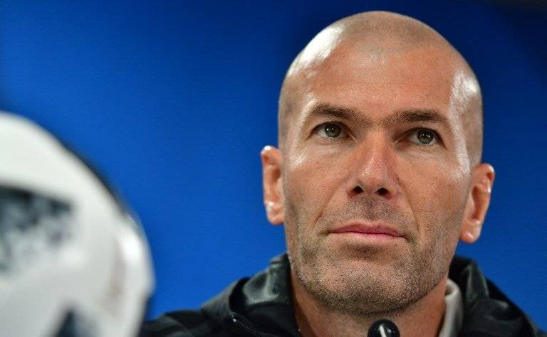 Zinedine Zidane en rueda de prensa