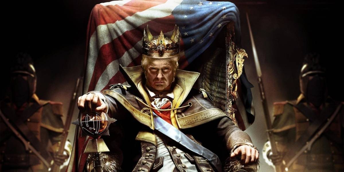 Trump se transforma en un viejo rey loco en Twitter