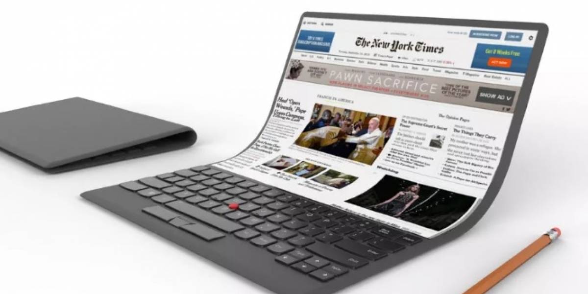 Lenovo quiere crear una laptop con pantalla flexible porque por qué no