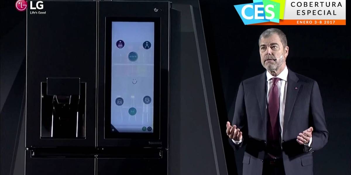 LG presenta un refrigerador con Alexa de Amazon #CES2017
